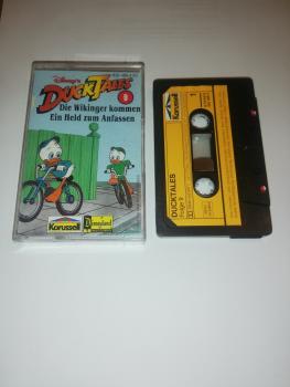 Duck Tales Folge 9 Die Wikinger kommen/ Ein Held zum Anfassen Schwarz mit Gelben Aufkleber 839 489-4 Karussell(Großes Fenster)